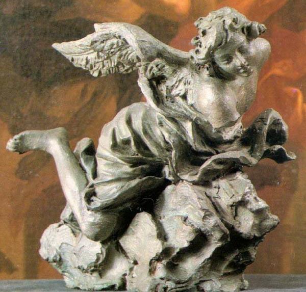 unknow artist Angel - Terracotta nad bronze Chigi Saracini Collection Germany oil painting art
